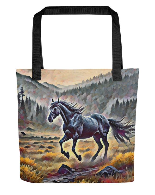 Oregon Running Horse - Digital Art - Tote bag