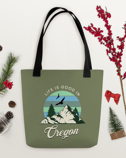 Life is Good in Oregon - Tote bag