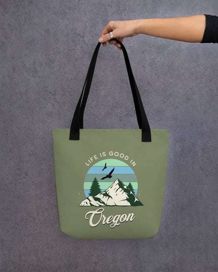 Life is Good in Oregon - Tote bag