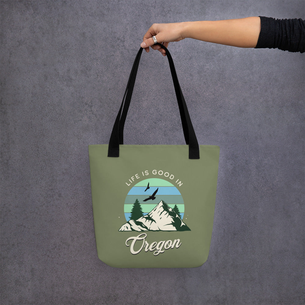 Life is Good in Oregon - Tote bag