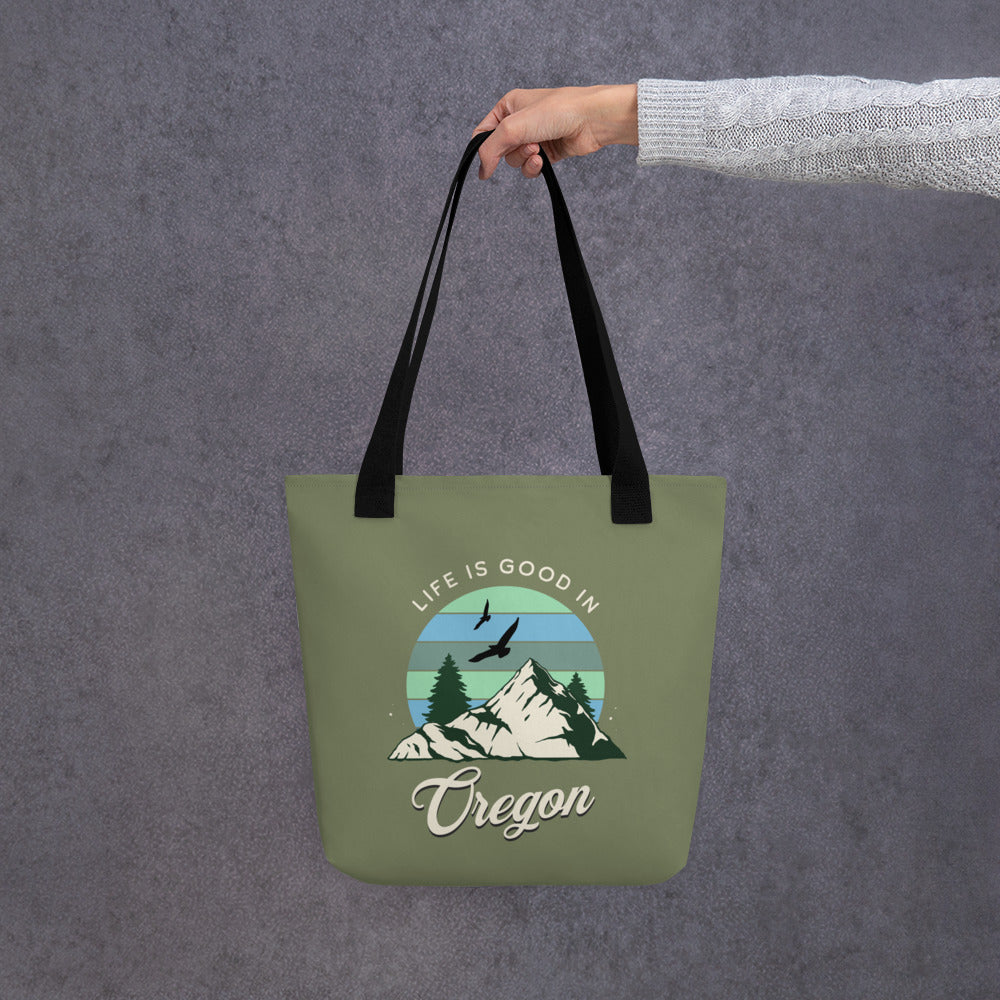 Life is Good in Oregon - Tote bag