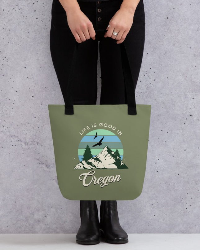 Life is Good in Oregon - Tote bag