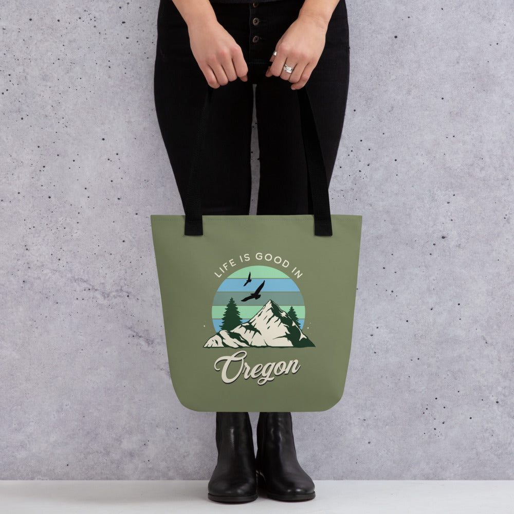 Life is Good in Oregon - Tote bag
