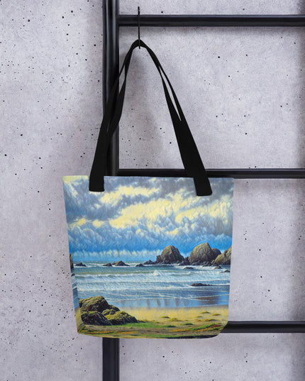 Oregon Coast - Digital Art - Tote bag