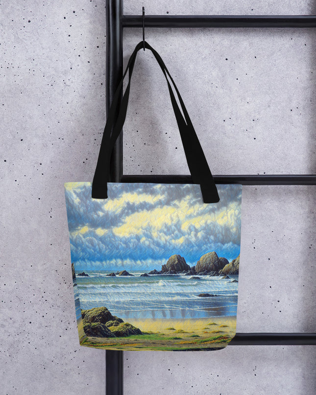 Oregon Coast - Digital Art - Tote bag