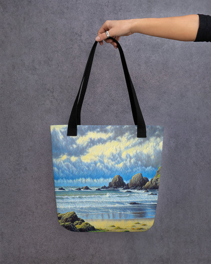 Oregon Coast - Digital Art - Tote bag