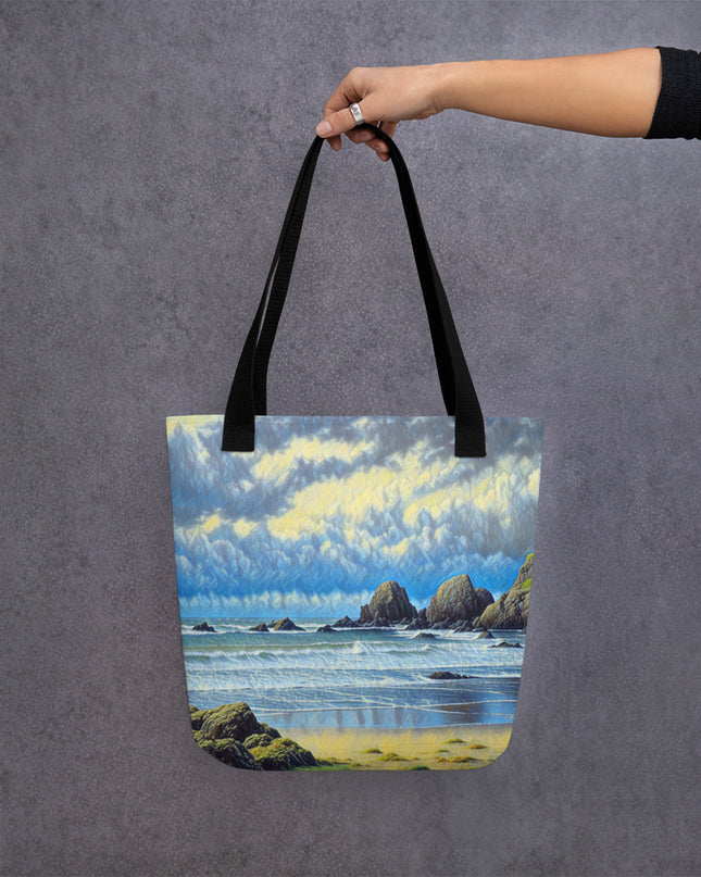 Oregon Coast - Digital Art - Tote bag