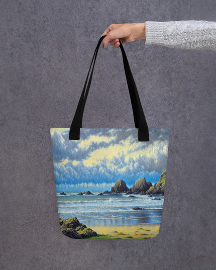 Oregon Coast - Digital Art - Tote bag