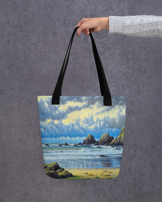 Oregon Coast - Digital Art - Tote bag