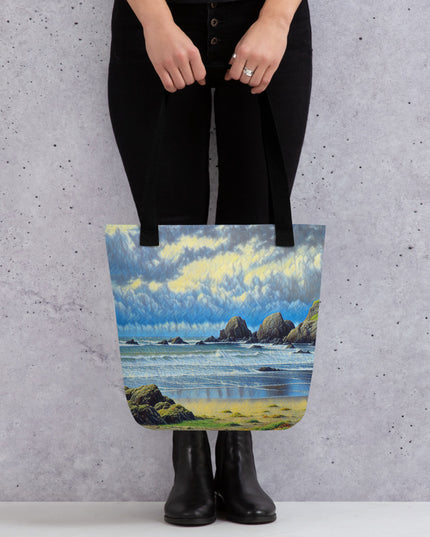 Oregon Coast - Digital Art - Tote bag