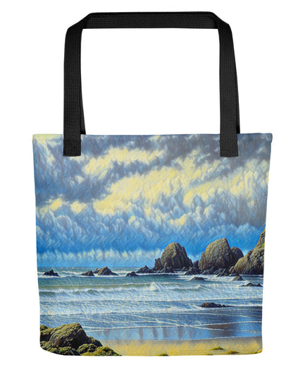 Oregon Coast - Digital Art - Tote bag
