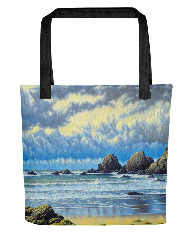 Oregon Coast - Digital Art - Tote bag