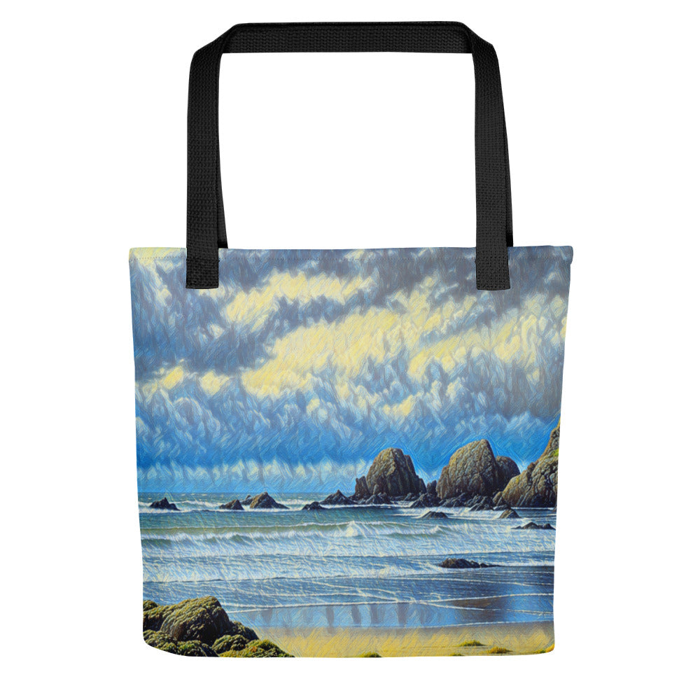 Oregon Coast - Digital Art - Tote bag