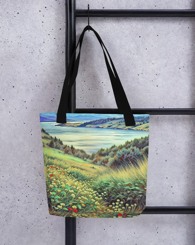 Columbia River - Digital Art - Tote bag