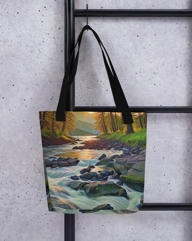 Oregon Stream - Digital Art - Tote bag