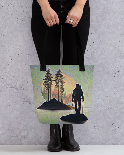 Oregon Hiker at Sunset - Tote bag