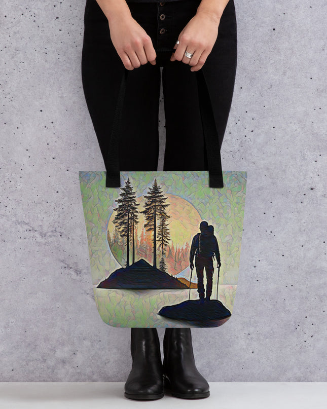 Oregon Hiker at Sunset - Tote bag