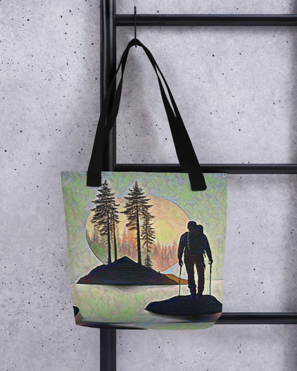 Oregon Hiker at Sunset - Tote bag