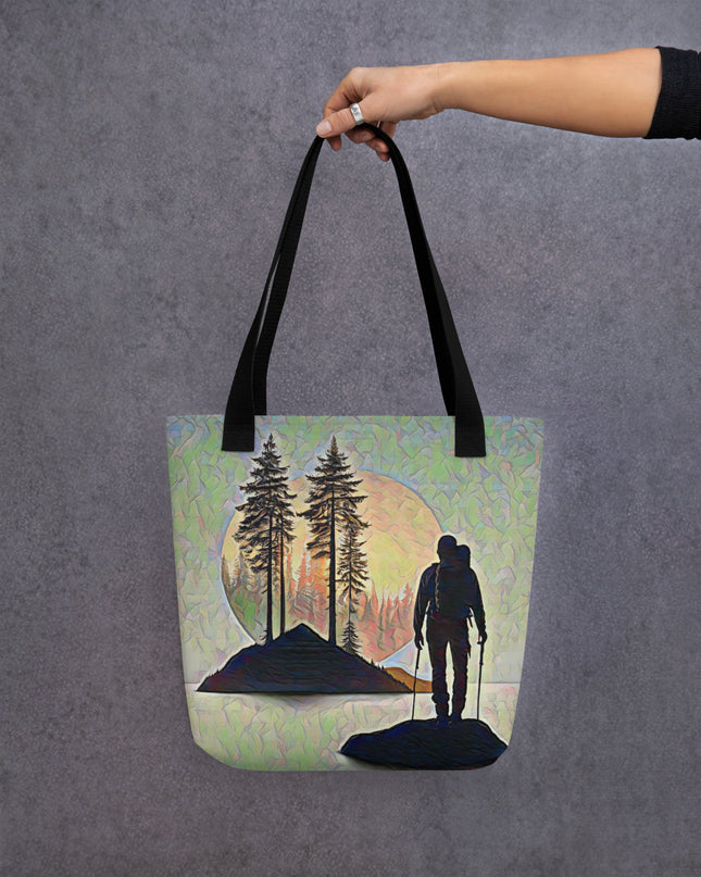 Oregon Hiker at Sunset - Tote bag