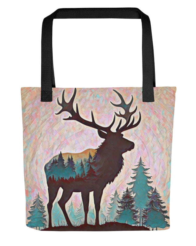 Oregon Elk in the Forest - Tote bag
