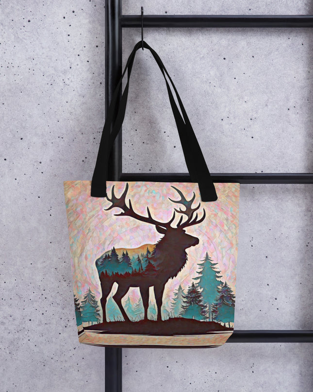 Oregon Elk in the Forest - Tote bag