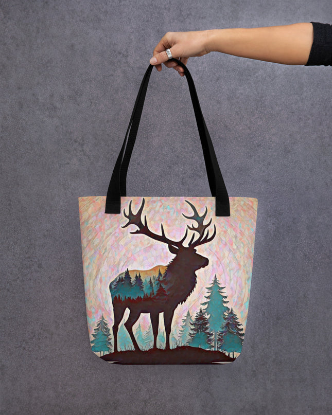 Oregon Elk in the Forest - Tote bag