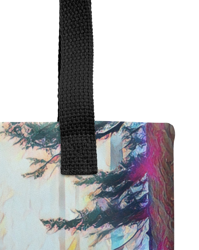 Hiking the Oregon Woods - Digital Art - Tote bag