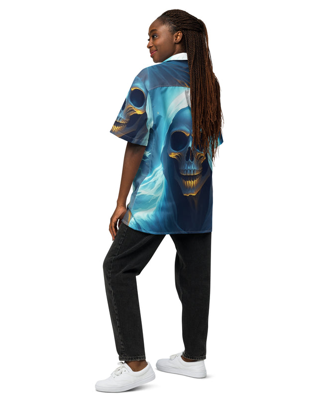 Halloween Spooky Ghost Shirt - Unisex button shirt