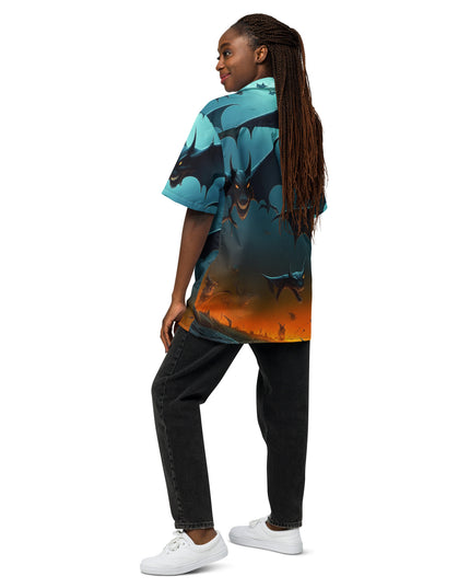 Angry Bats - Halloween - Unisex button shirt