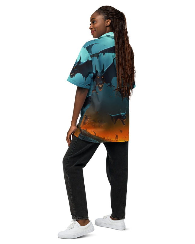 Angry Bats - Halloween - Unisex button shirt