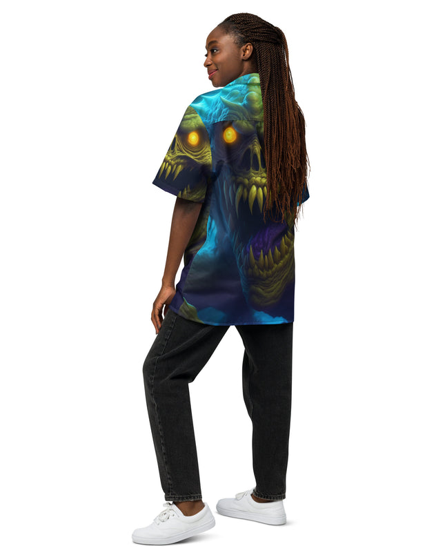 Halloween Monster - Unisex button shirt