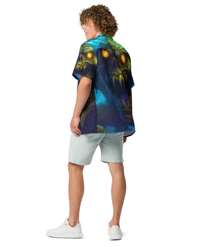 Halloween Monster - Unisex button shirt