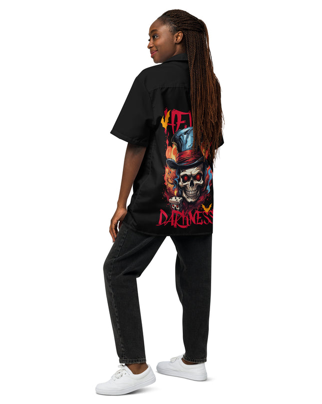 Hello Darkness - Halloween - Unisex button shirt