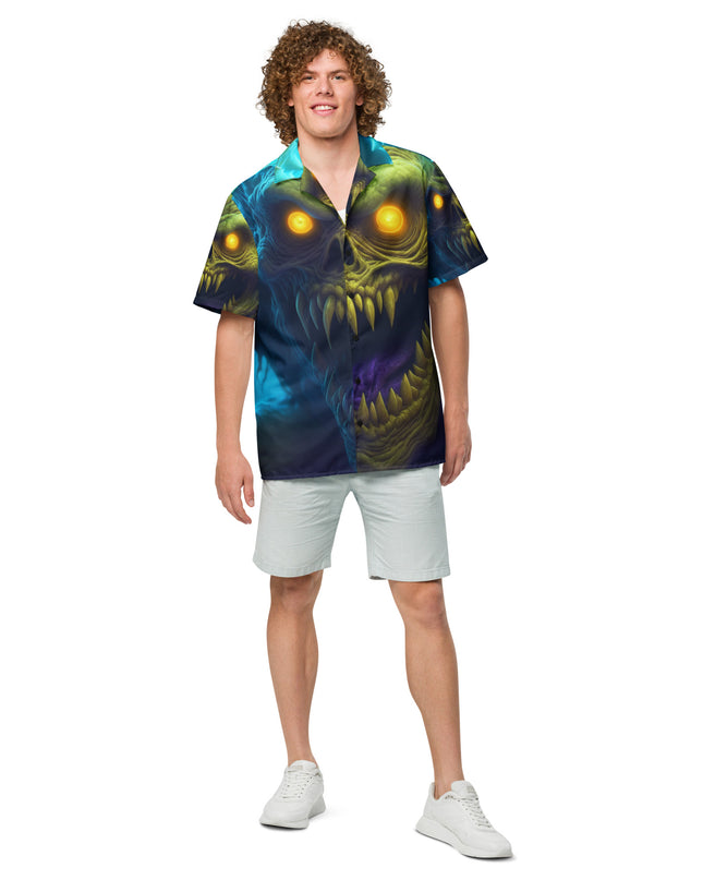 Halloween Monster - Unisex button shirt