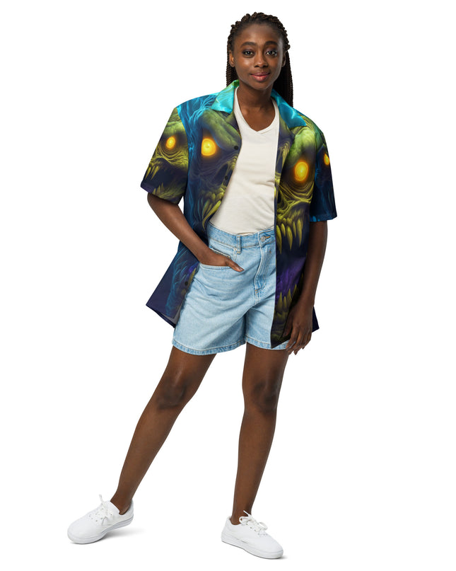 Halloween Monster - Unisex button shirt
