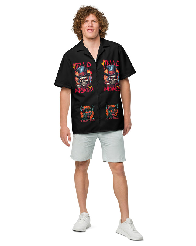 Hello Darkness - Halloween - Unisex button shirt