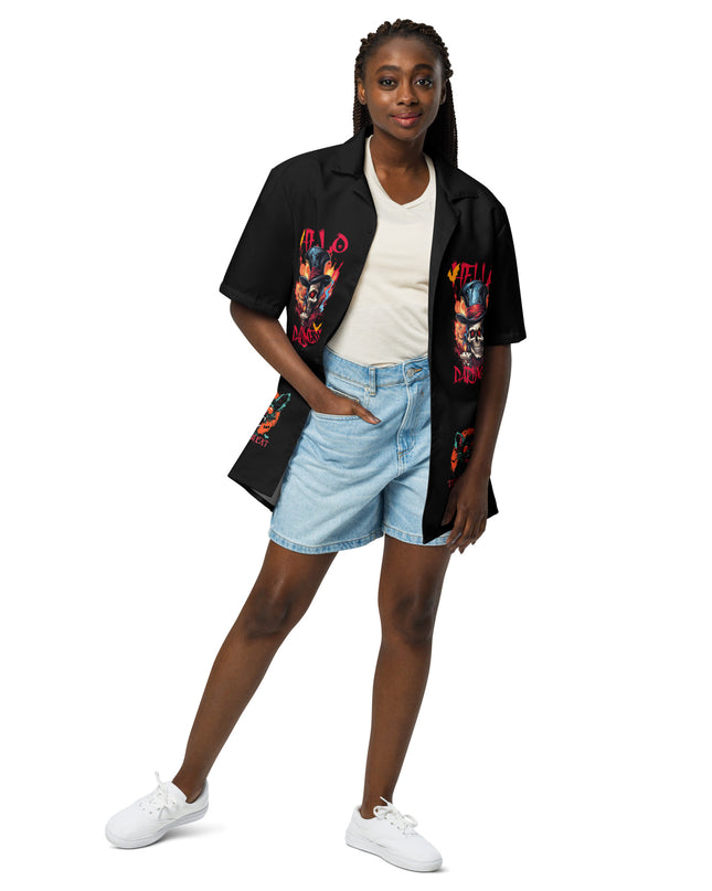 Hello Darkness - Halloween - Unisex button shirt