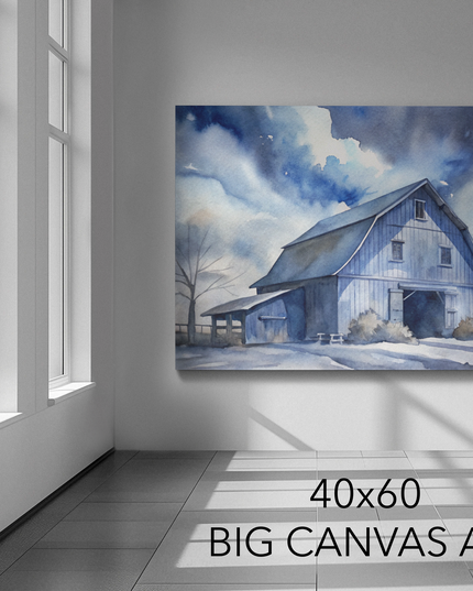 OREGON BARN - 40X60 Big Canvas Art