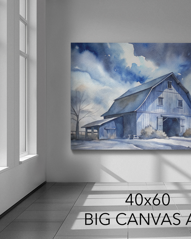 OREGON BARN - 40X60 Big Canvas Art