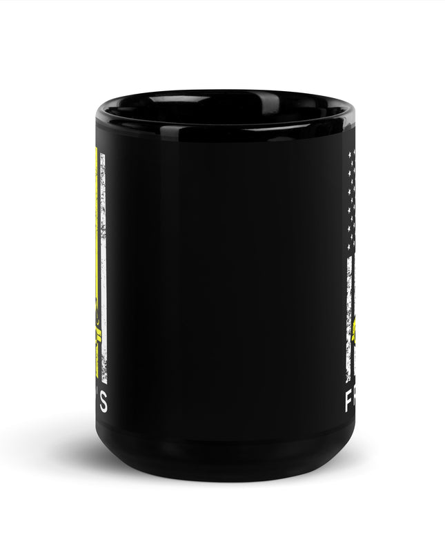Freds - Black Glossy Mug