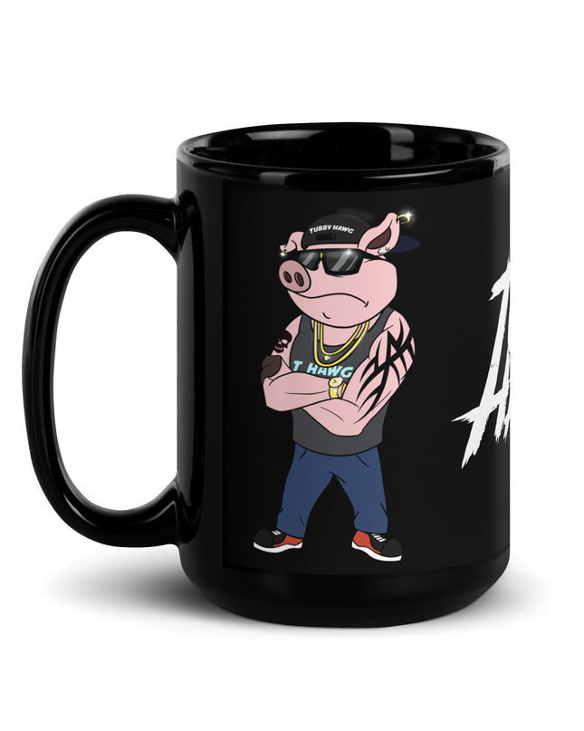 TUBBY HAWG - Black Glossy Mug