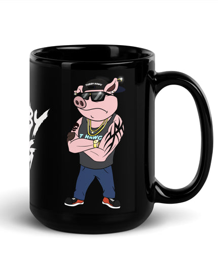 TUBBY HAWG - Black Glossy Mug