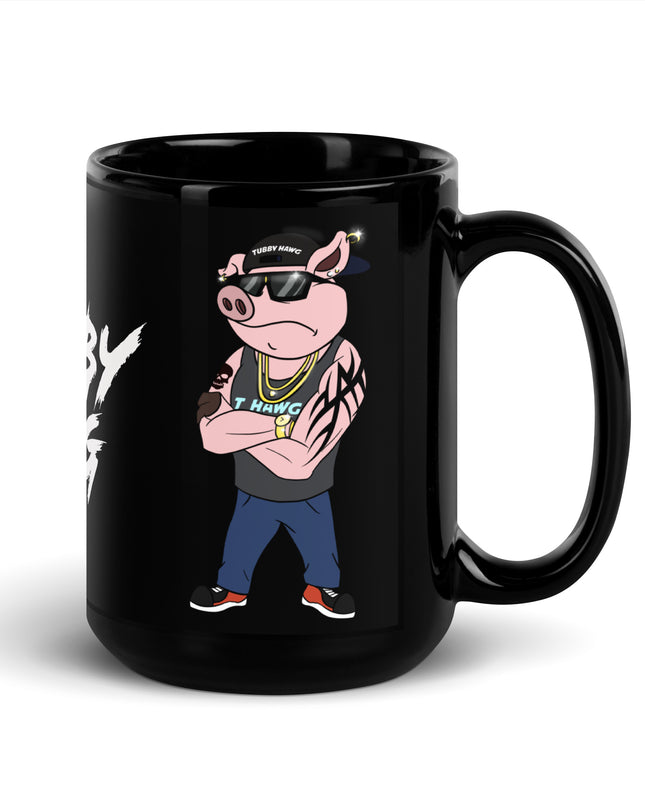 TUBBY HAWG - Black Glossy Mug