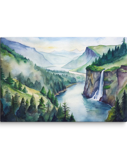 COLUMBIA RIVER GORGE - 40X60 BIG CANVAS ART