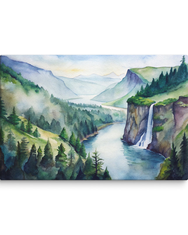 COLUMBIA RIVER GORGE - 40X60 BIG CANVAS ART
