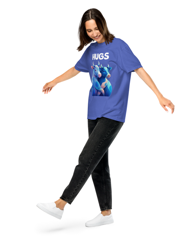 HUGS - Cows - Comfort Colors -Unisex garment-dyed heavyweight t-shirt