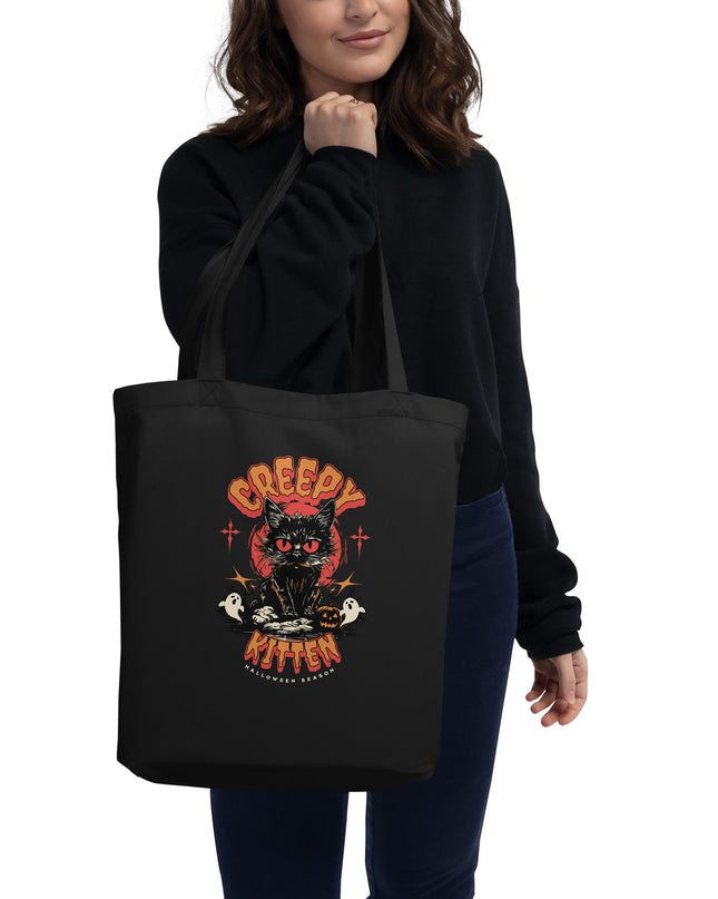 Creepy Kitten - Eco Tote Bag