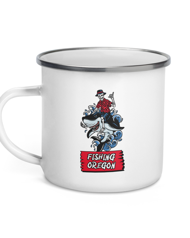 Fishing Oregon/ Get Your Limit - Enamel Mug