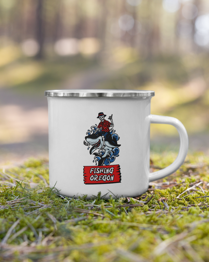 Fishing Oregon/ Get Your Limit - Enamel Mug