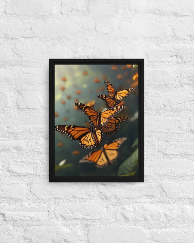 Butterflies in Oregon - Digital Art - Framed canvas - FREE SHIPPING
